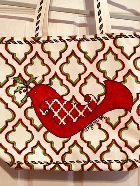 Brighton Holiday Joy / Cardinal  Canvas Tote